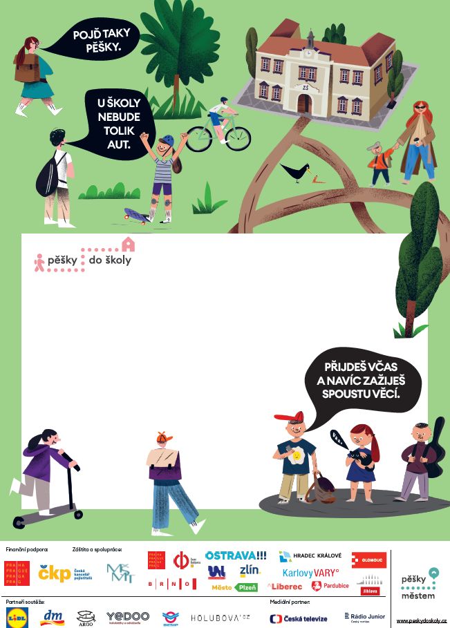 Naše škola se zapojila do projektu - Pěšky do školy