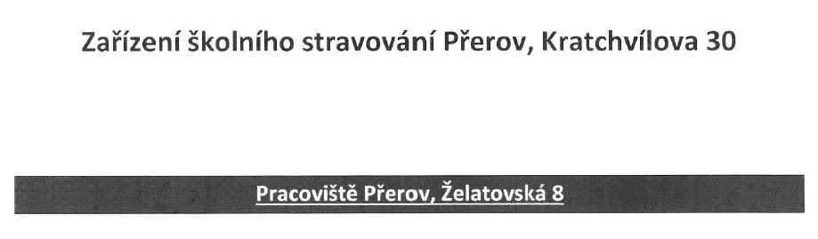 Obědy ve školní jídelně v pátek 29.9.2023